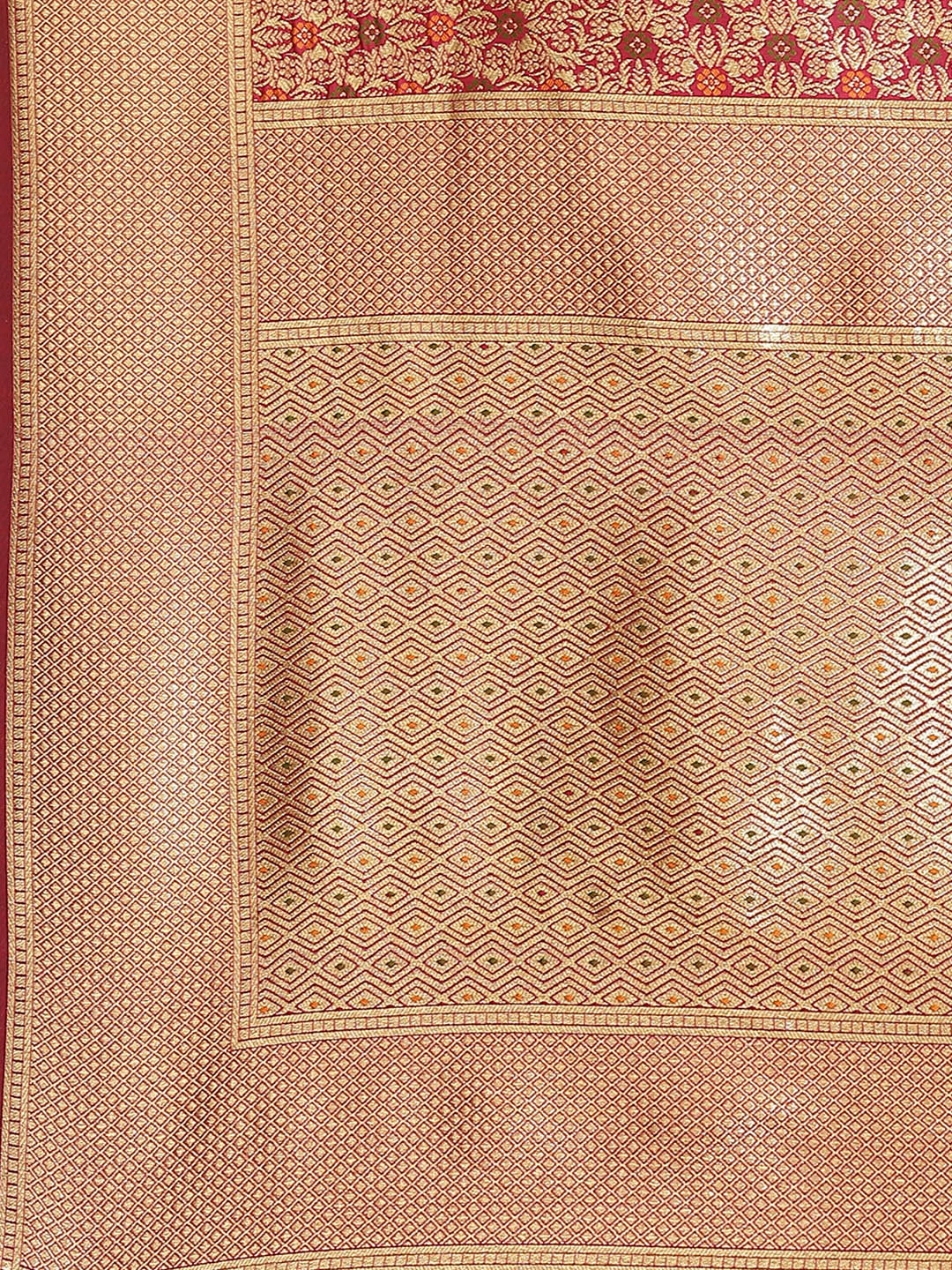Banarasi Saree with Zari Border Booti