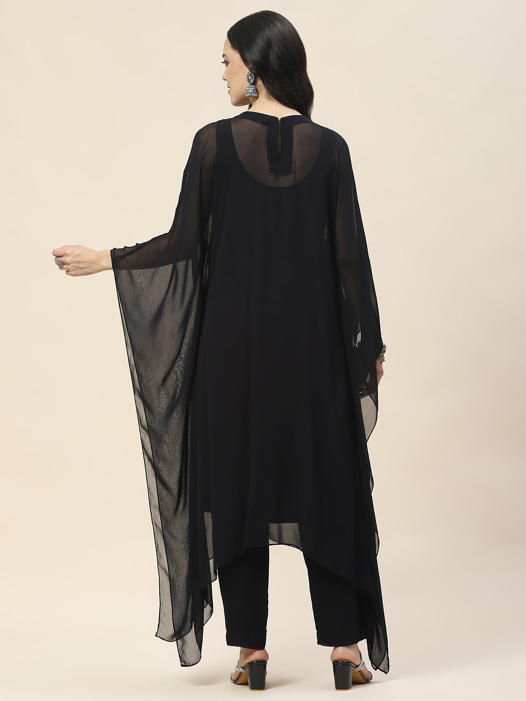 Swarovski Georgette Kurta With Pants