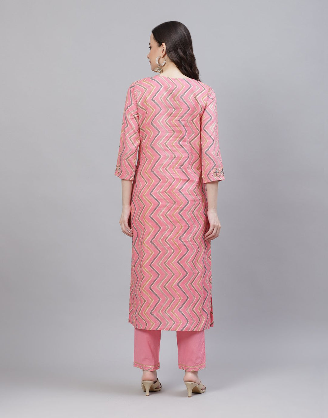 Printed Cotton Kurti With Pant