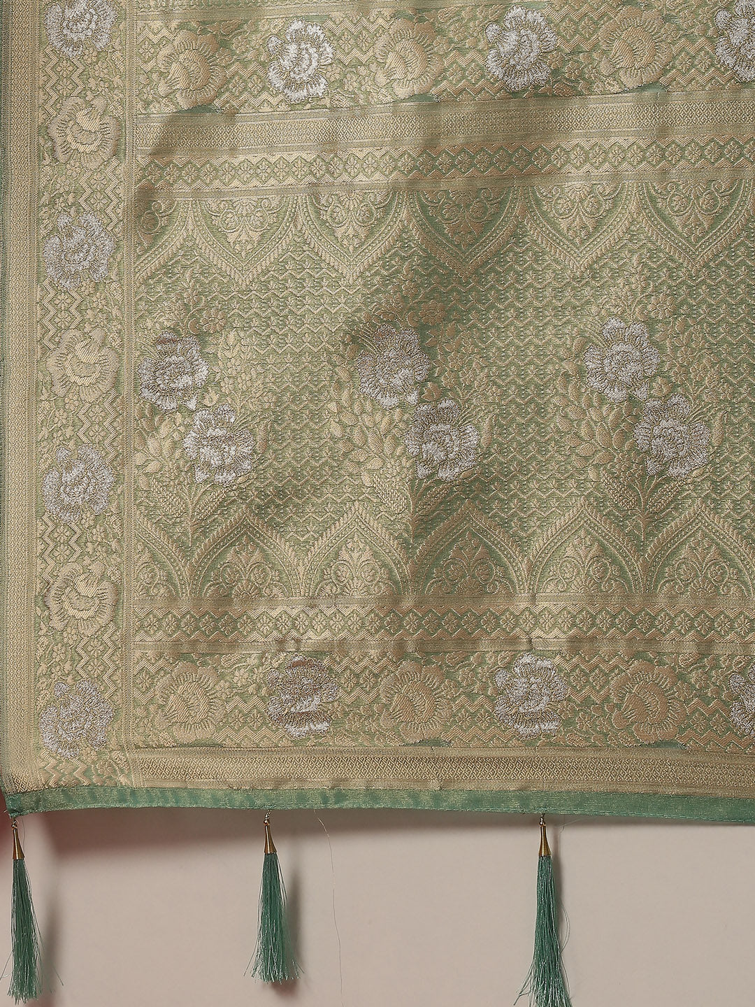 Zari Jaal Cotton Woven Saree