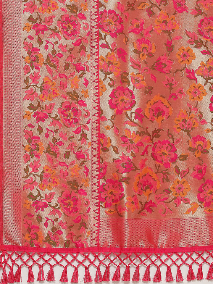 Zari Jaal Woven Organza Saree