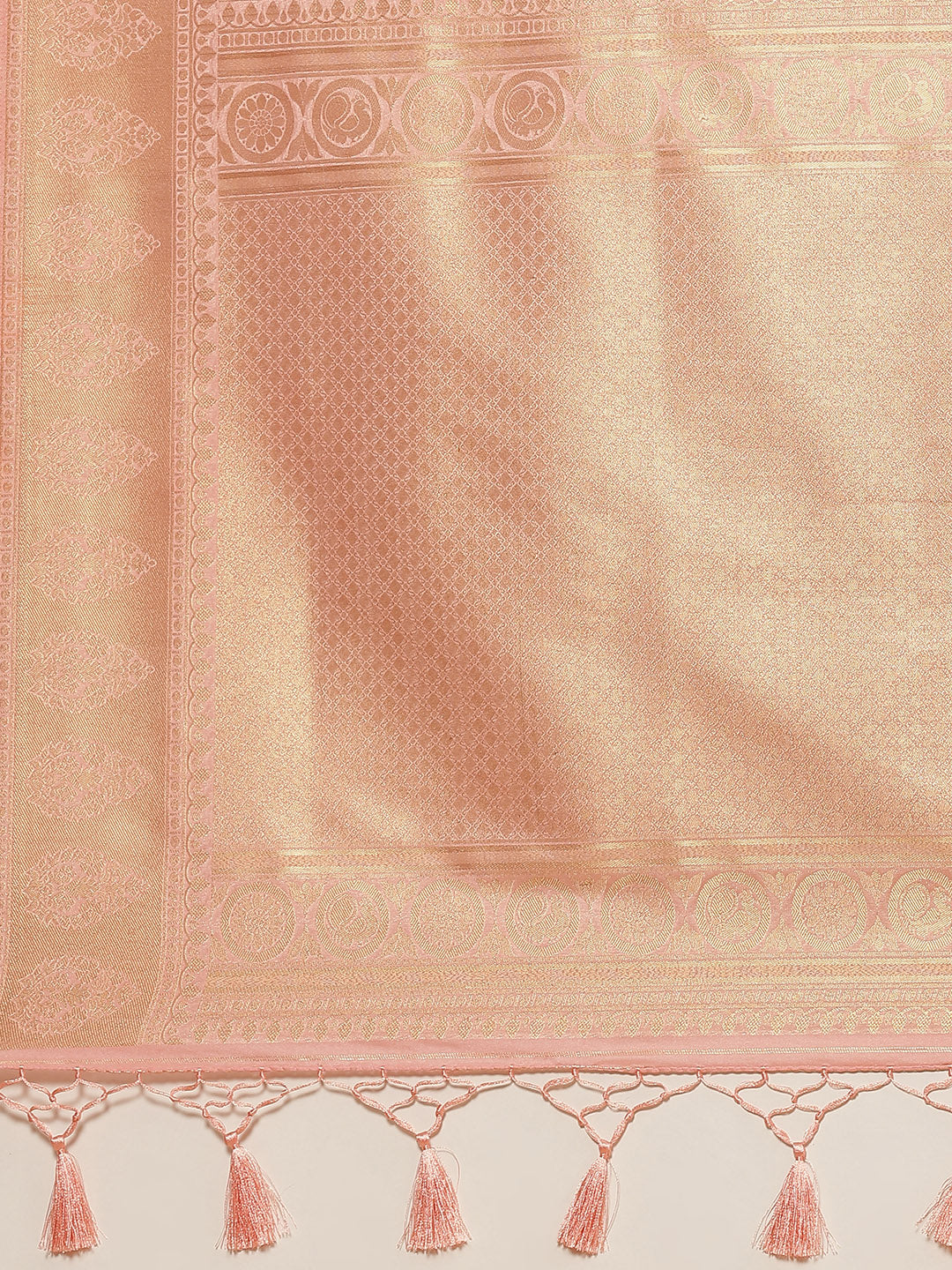 Brocade Zari Jaal Art Handloom Saree with Running blouse