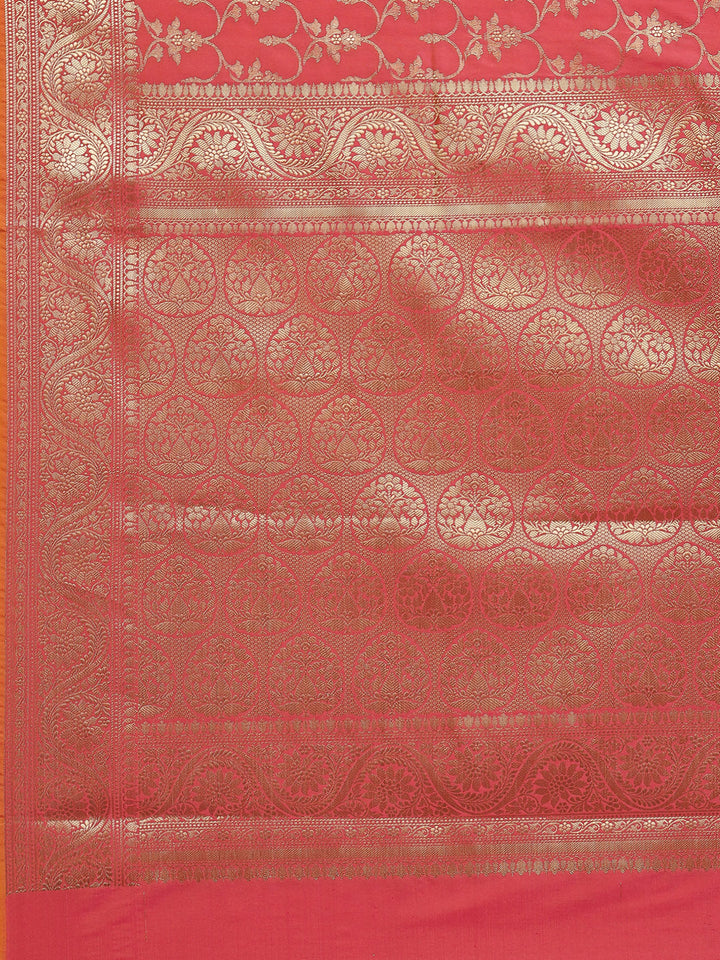 Zari Jaal Banarasi Woven Saree