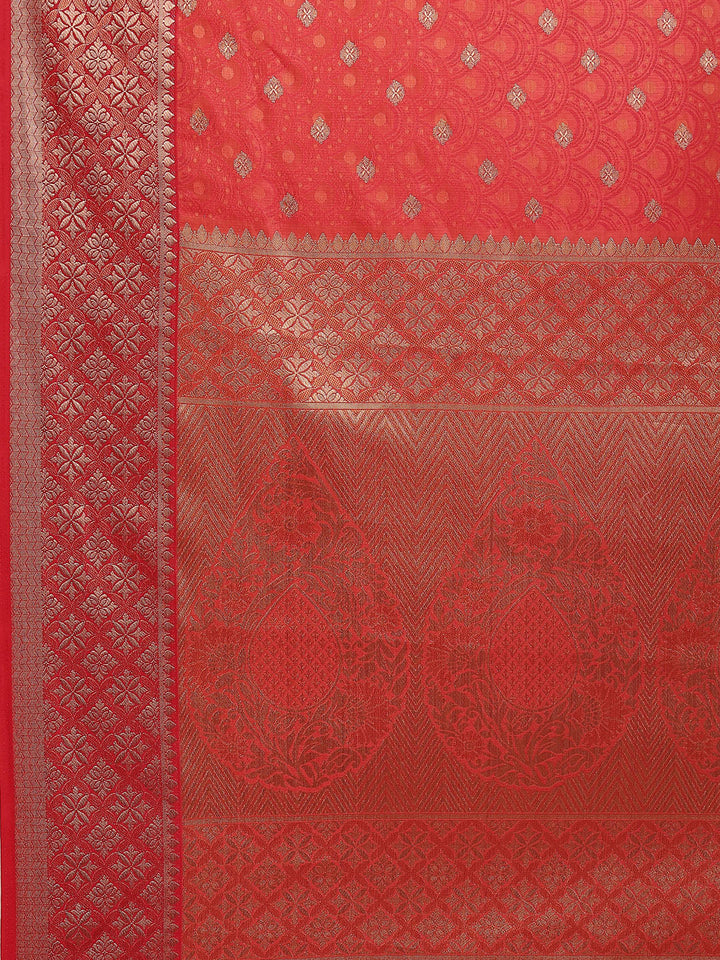 Zari Border Booti Handloom Woven Saree