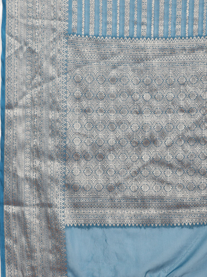 Zari Border Woven Georgette Saree