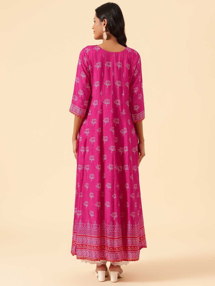 Floral Printed Handloom Kurta
