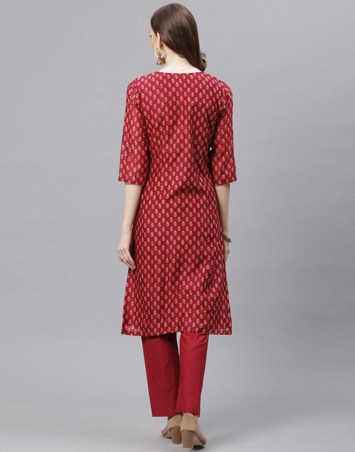 Chanderi Kurti Set