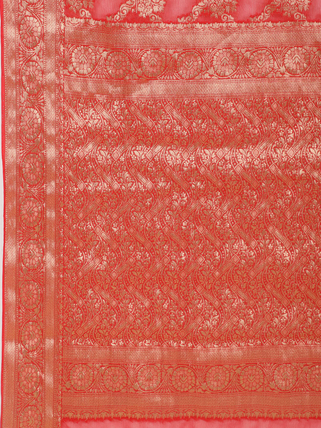 Zari Jaal Woven Chiffon Saree