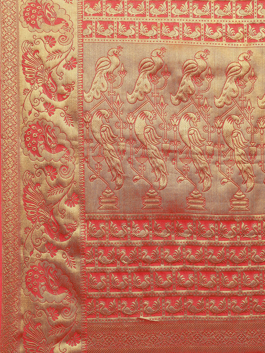 Zari Jaal Art Handloom Woven Saree