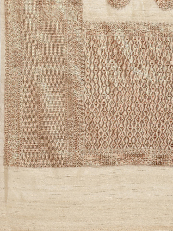 Zari Booti Woven Cotton Saree