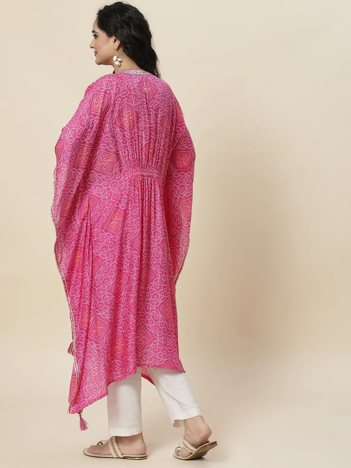 Printed Muslin Kaftan Kurta