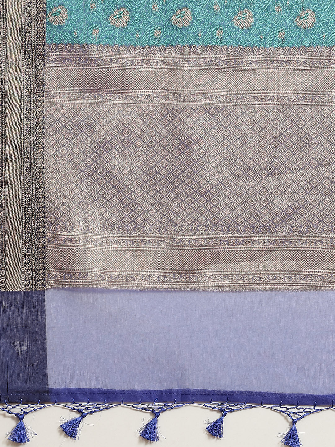 Resham Jaal Cotton Woven Saree