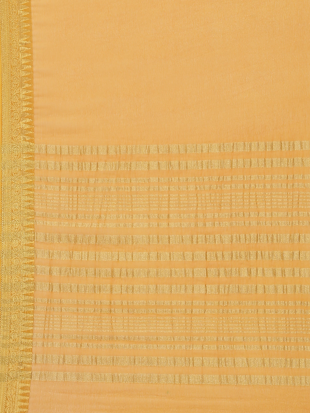 Plain Zari Border Chiffon Saree