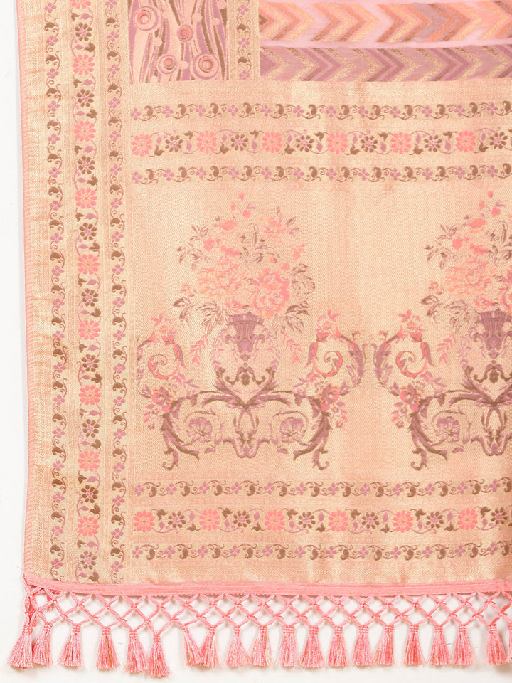 Zari Organza Woven Saree