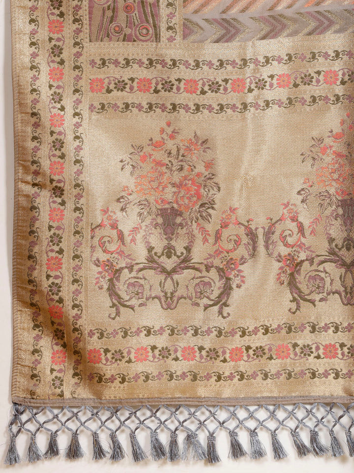 Zari Organza Woven Saree