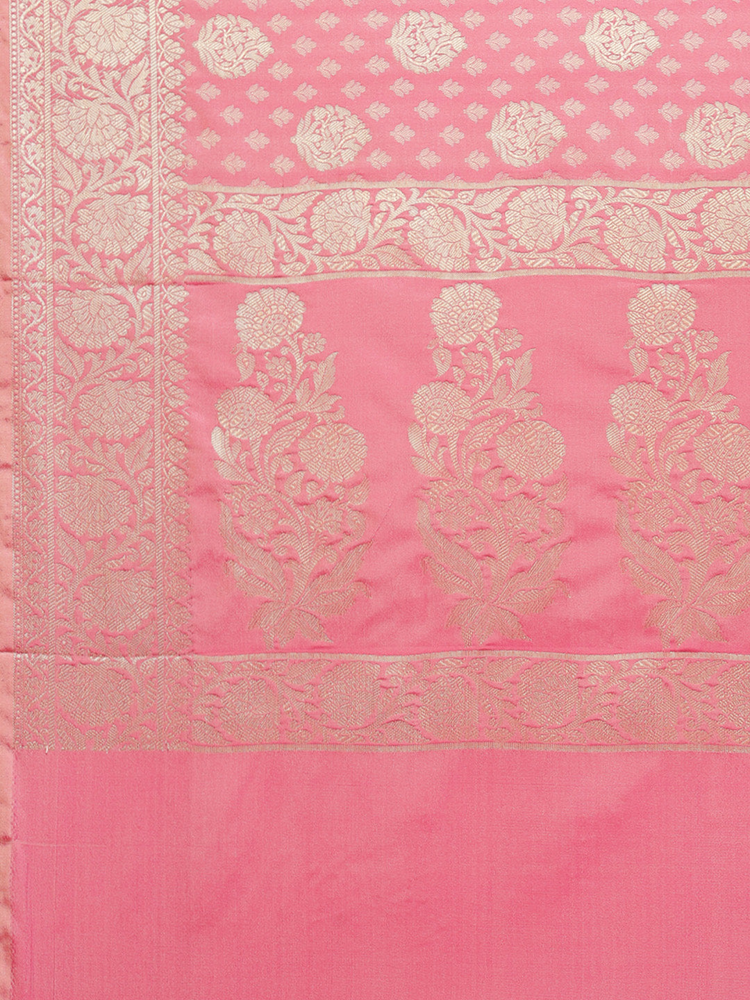 Zari Border Booti Cotton Woven Saree