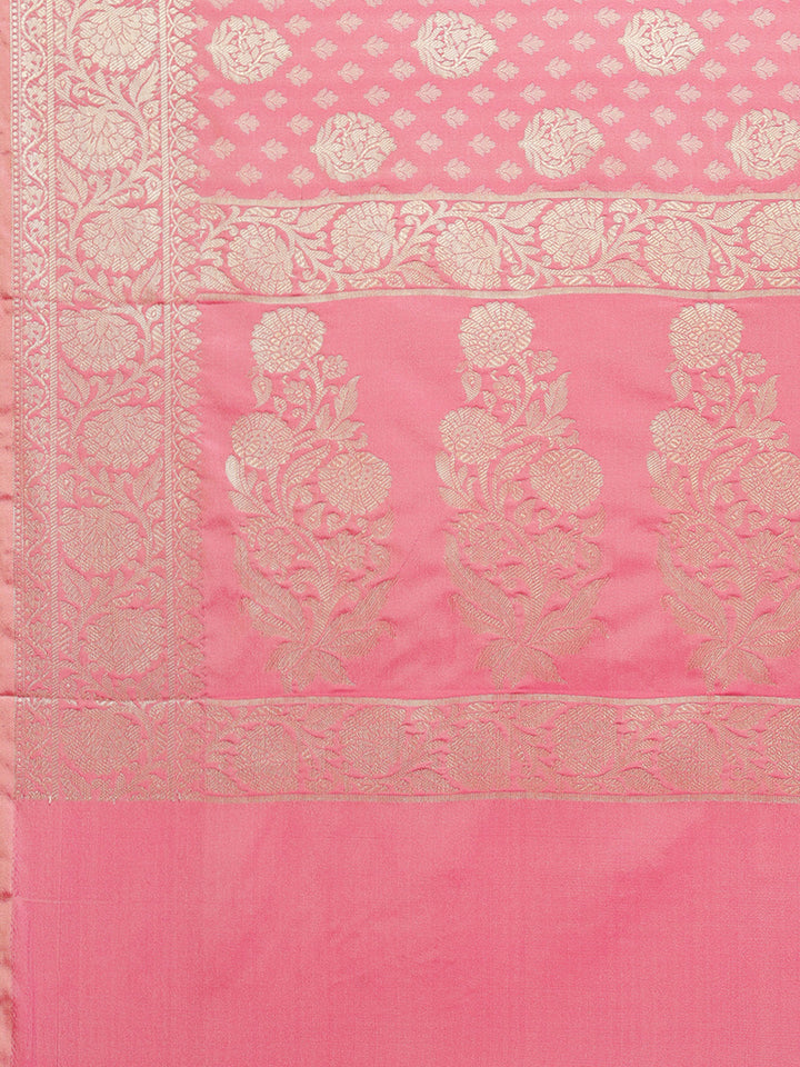 Zari Border Booti Cotton Woven Saree