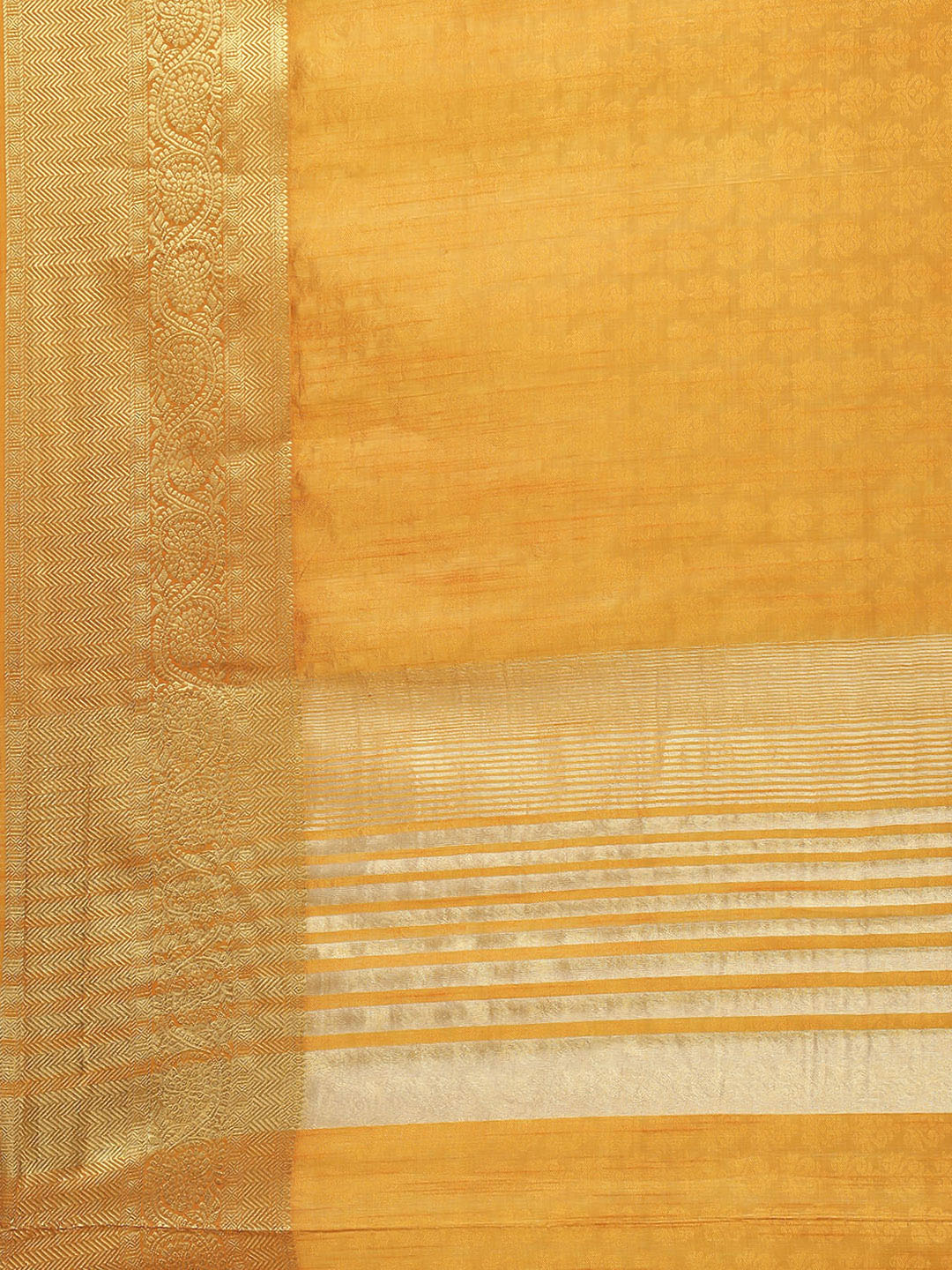 Plain Zari Border Art Handloom Woven Saree