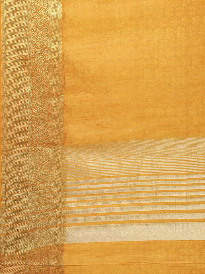 Plain Zari Border Art Handloom Woven Saree