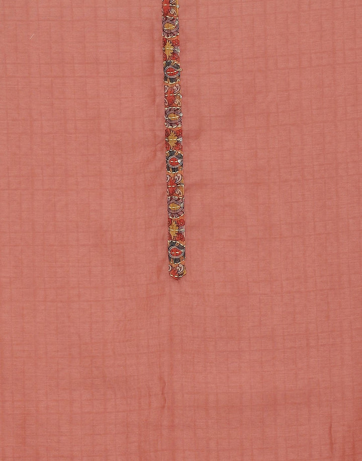 Chanderi Embroidered Suit Piece with fancy dupatta