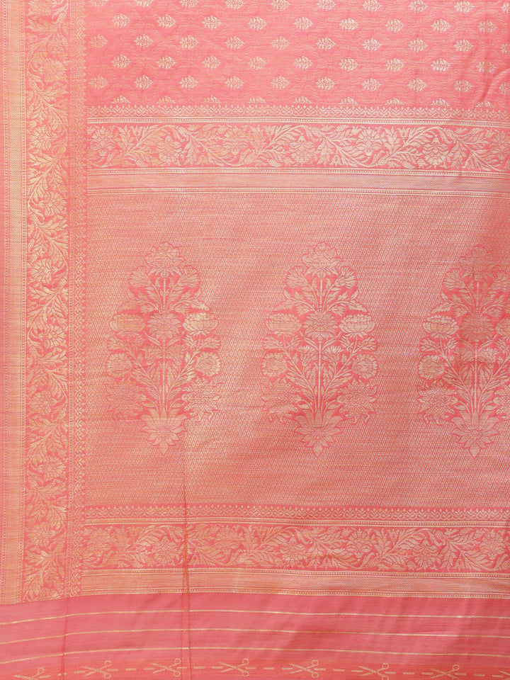 Zari Border Booti Cotton Woven Saree