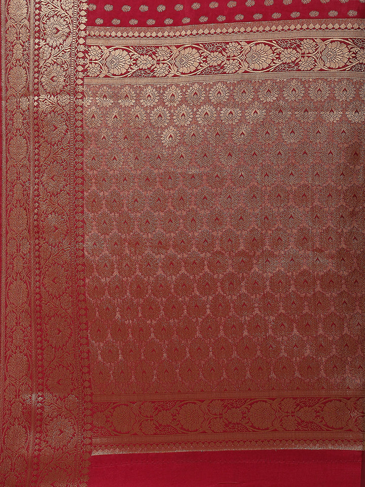 Zari Booti Woven Handloom Saree