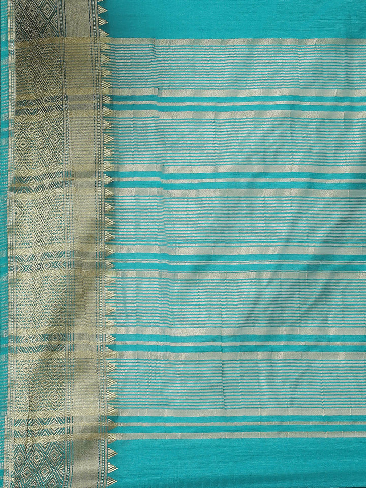 Plain Zari Border Handloom Woven Saree