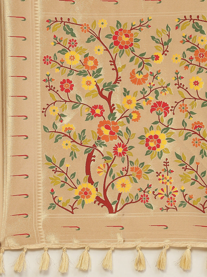 Digital Printed Satin Saree