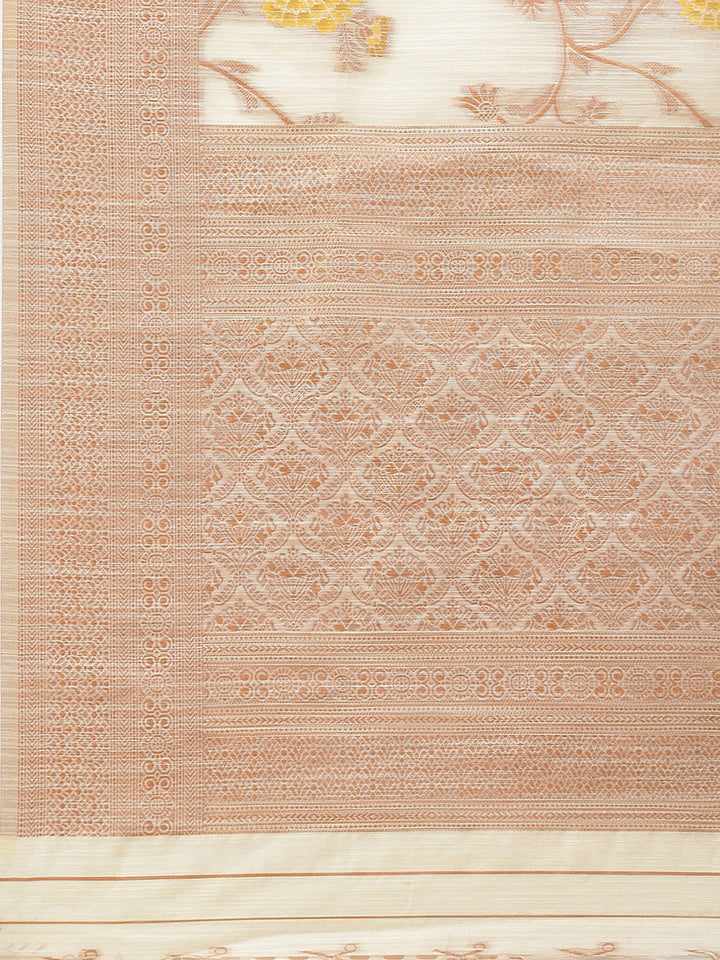 Zari Jaal Woven Cotton Saree