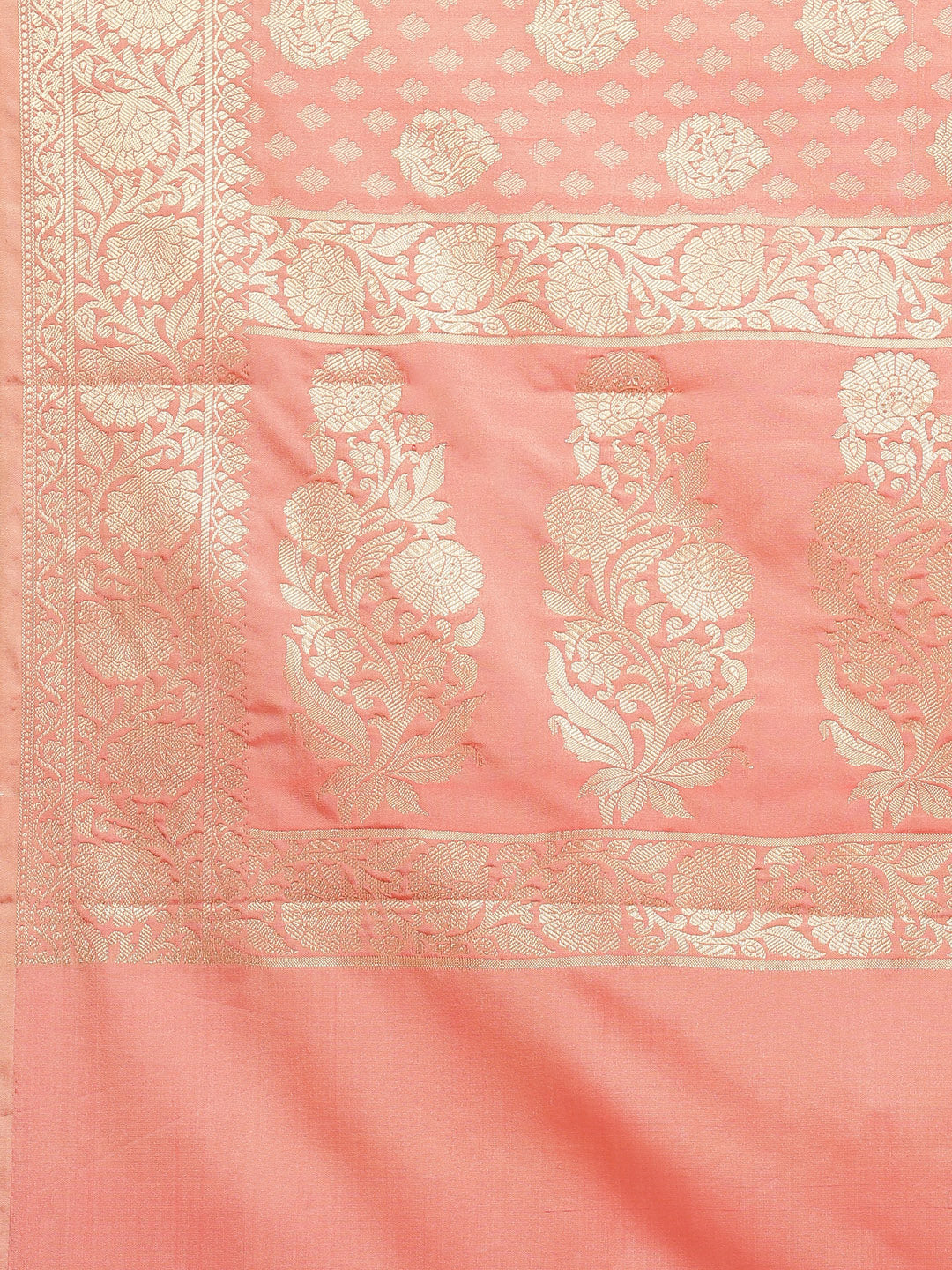 Zari Border Booti Cotton Woven Saree