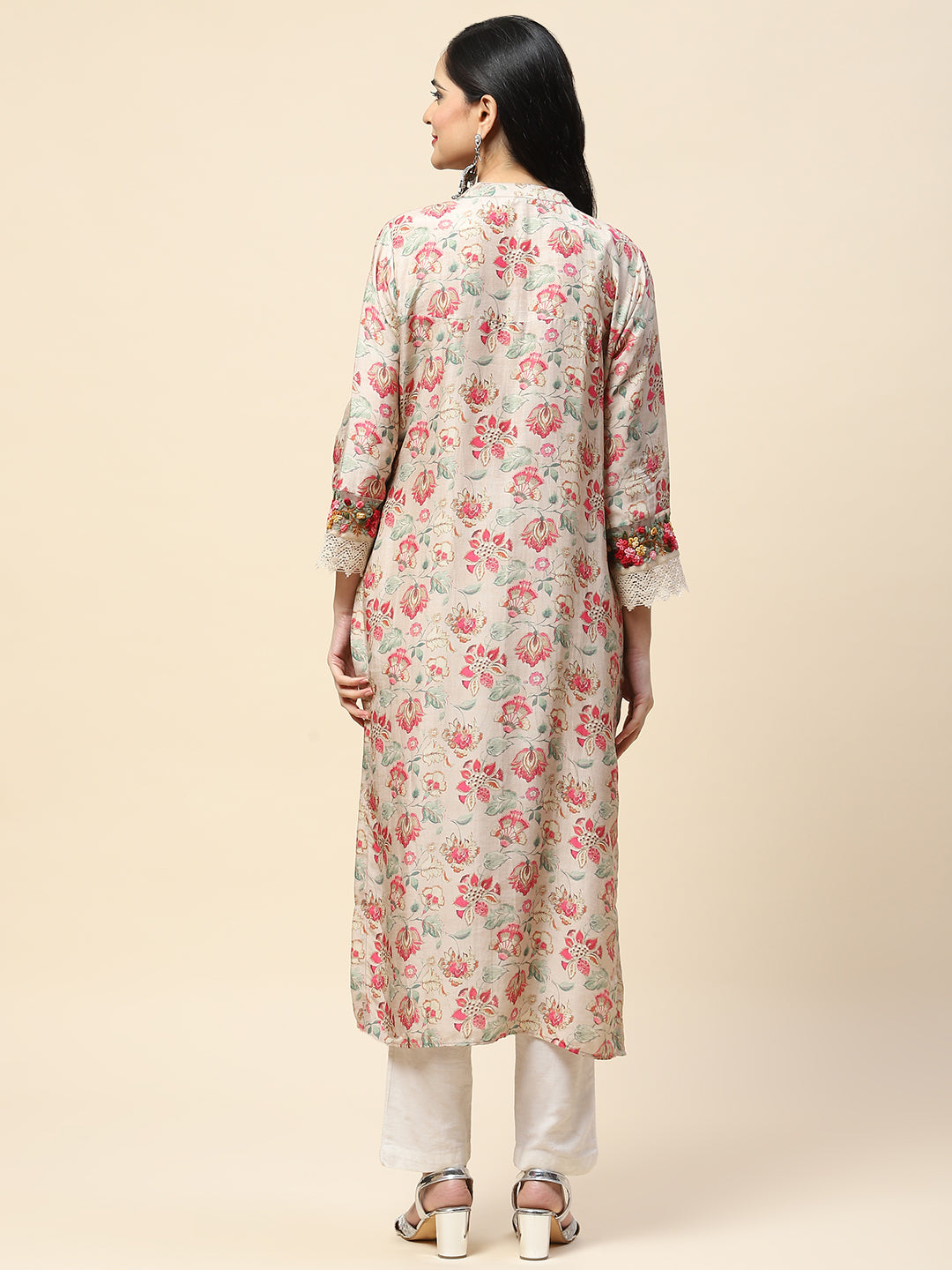 Floral Printed Cotton Kurta