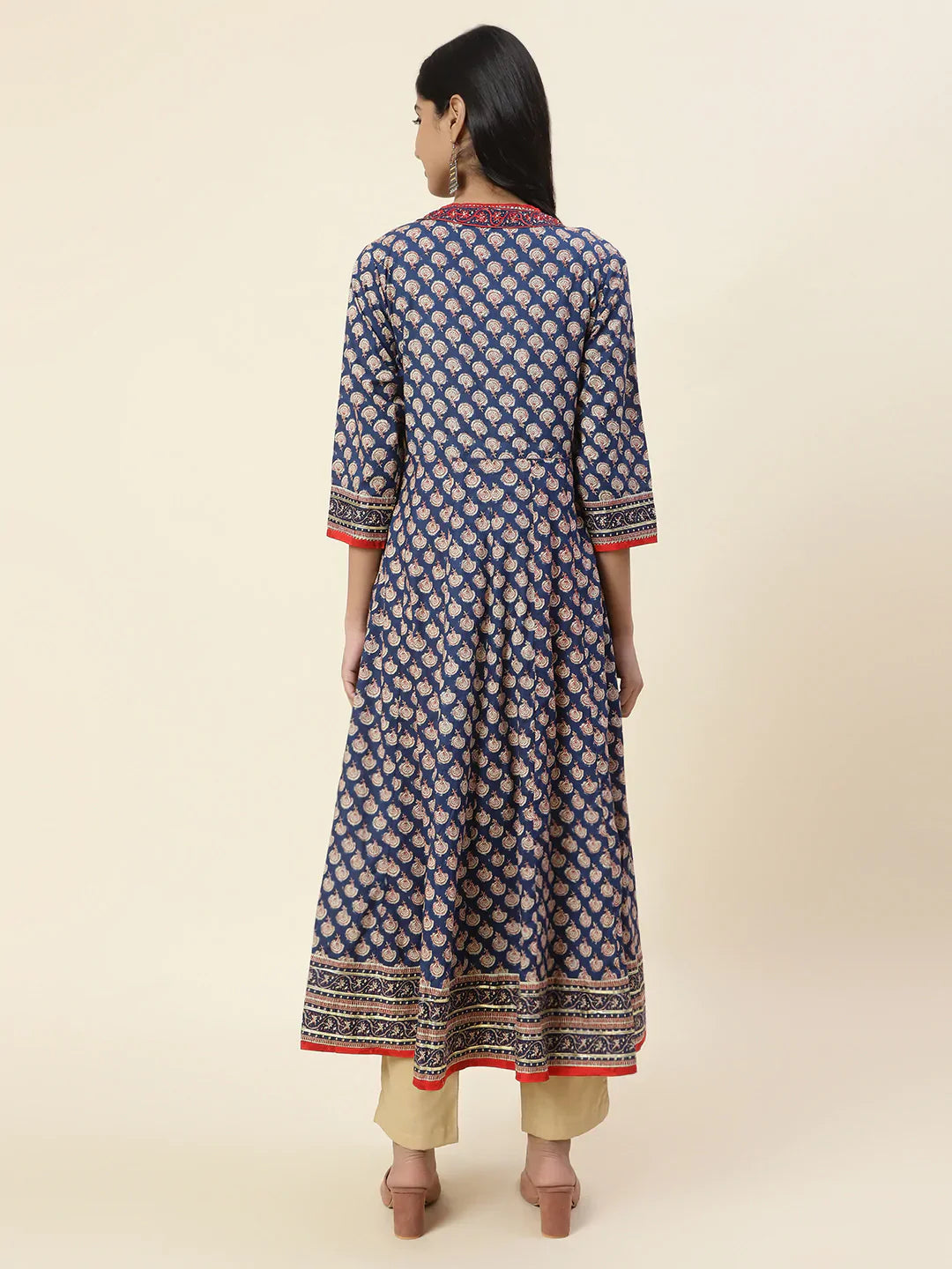 Printed Cotton Anarkali Kurta
