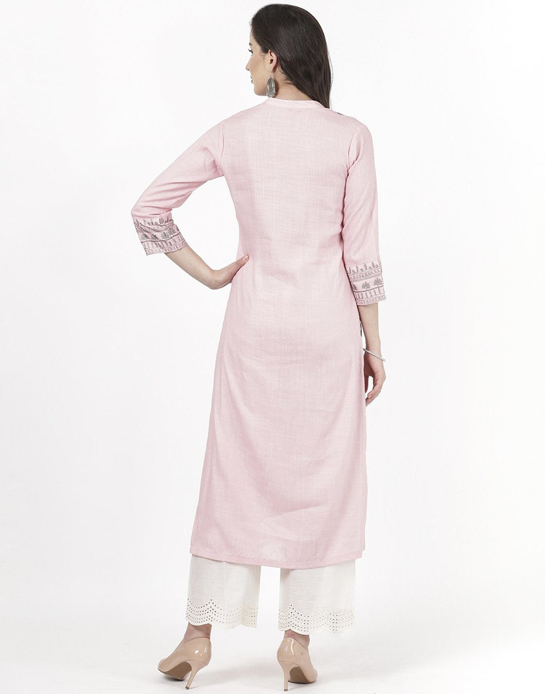 Pink Cotton Kurti