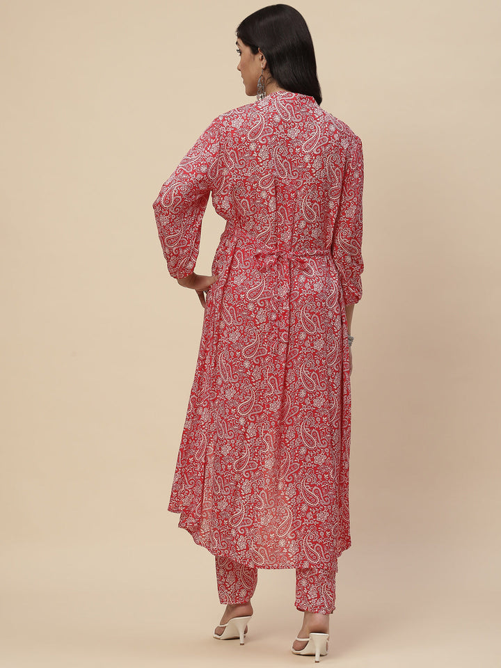 Printed Muslin Kurta With Printed Pants