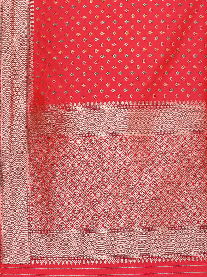 Zari Booti Woven Art Silk Banarsi Saree
