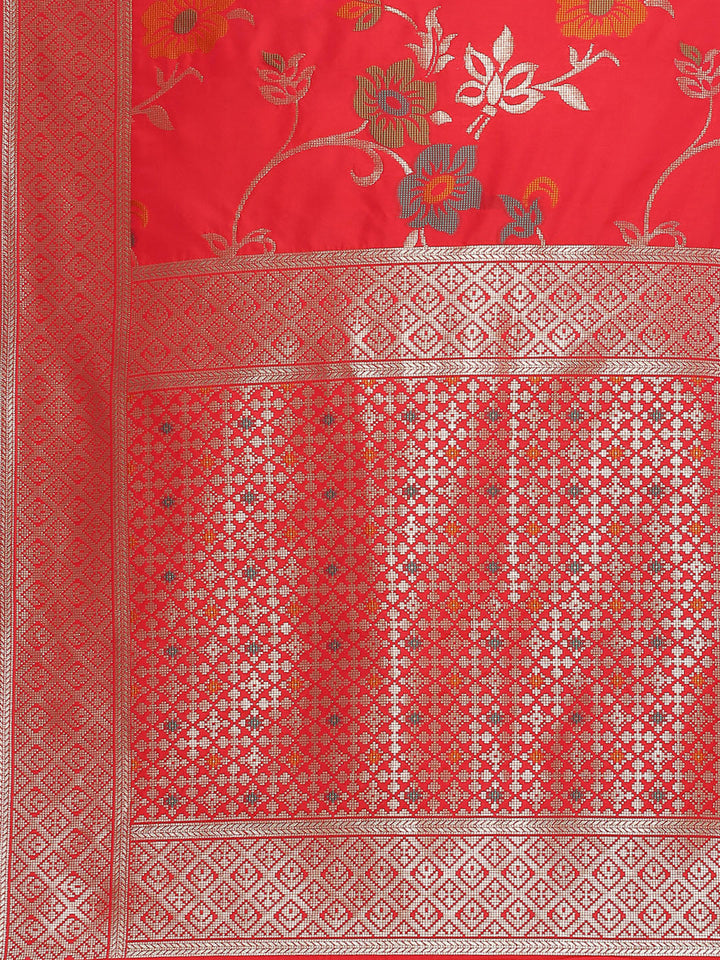 Zari Jaal Woven Art Silk Banarsi Saree