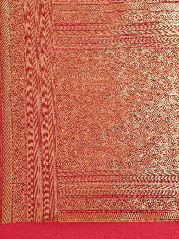 Brocade Zari Jaal Art Handloom Woven Saree