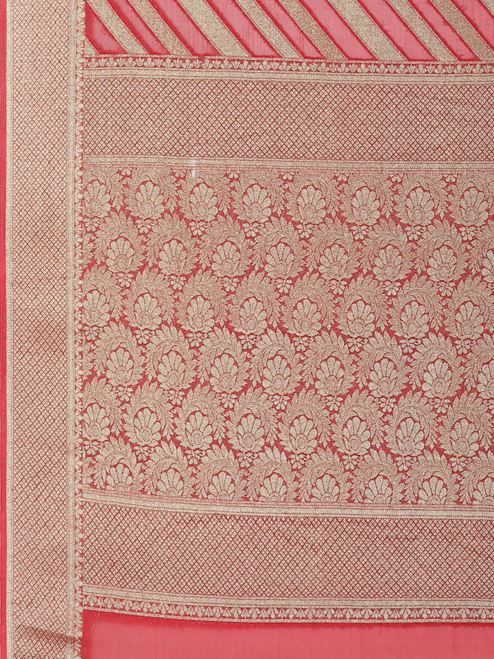 Zari Jaal Georgette Plain Saree