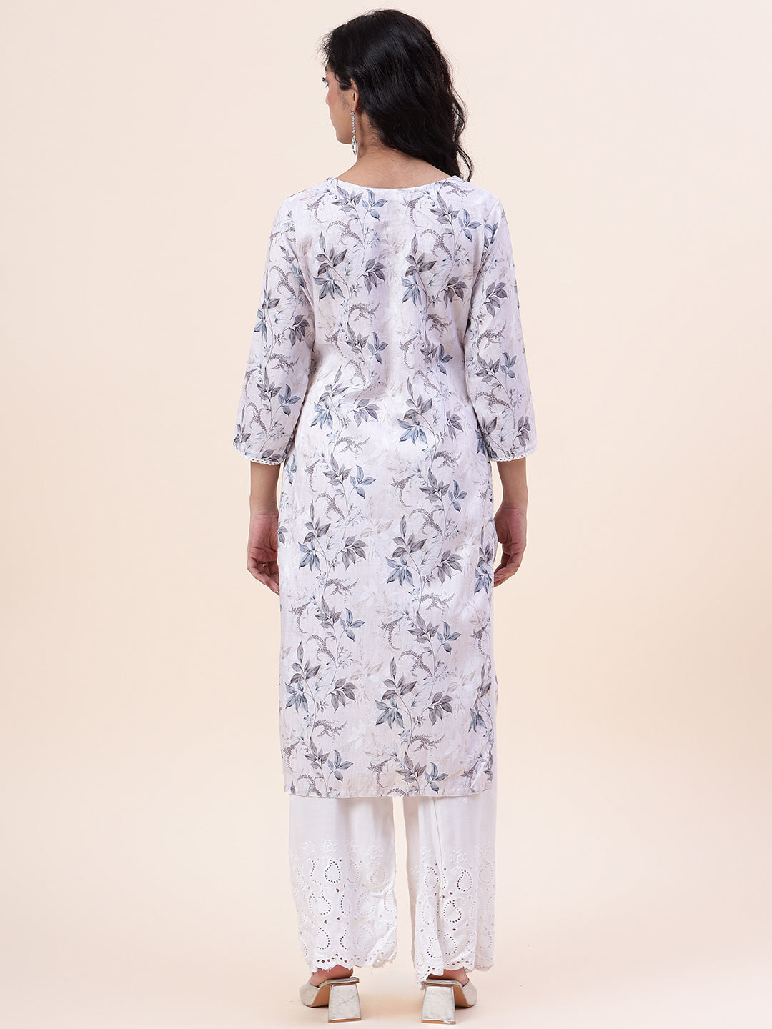 Floral Printed Cotton Kurta