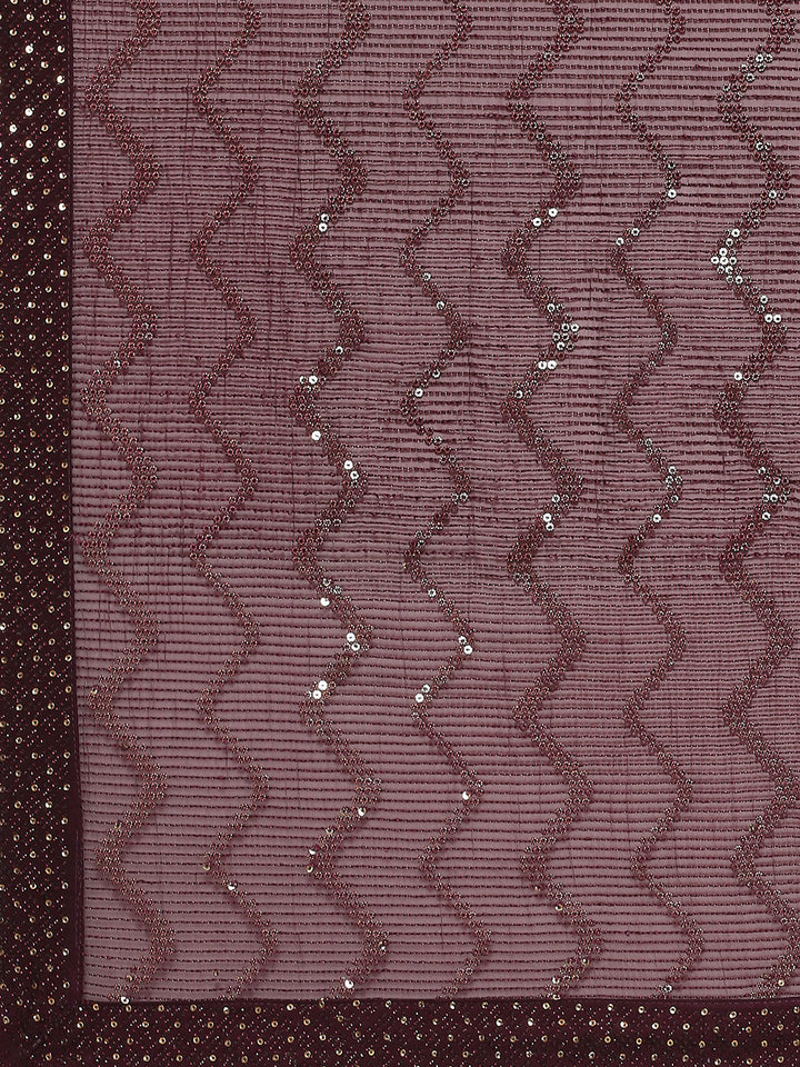 Sequin Embroidered Georgette Saree
