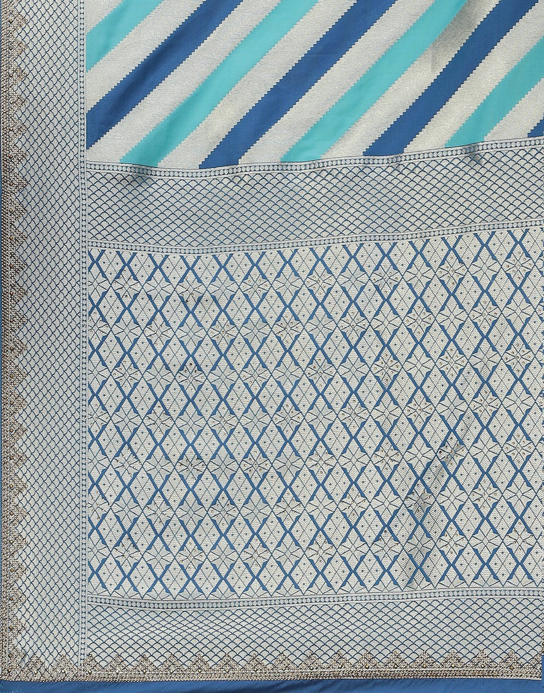 Banarasi Blue Silk Saree