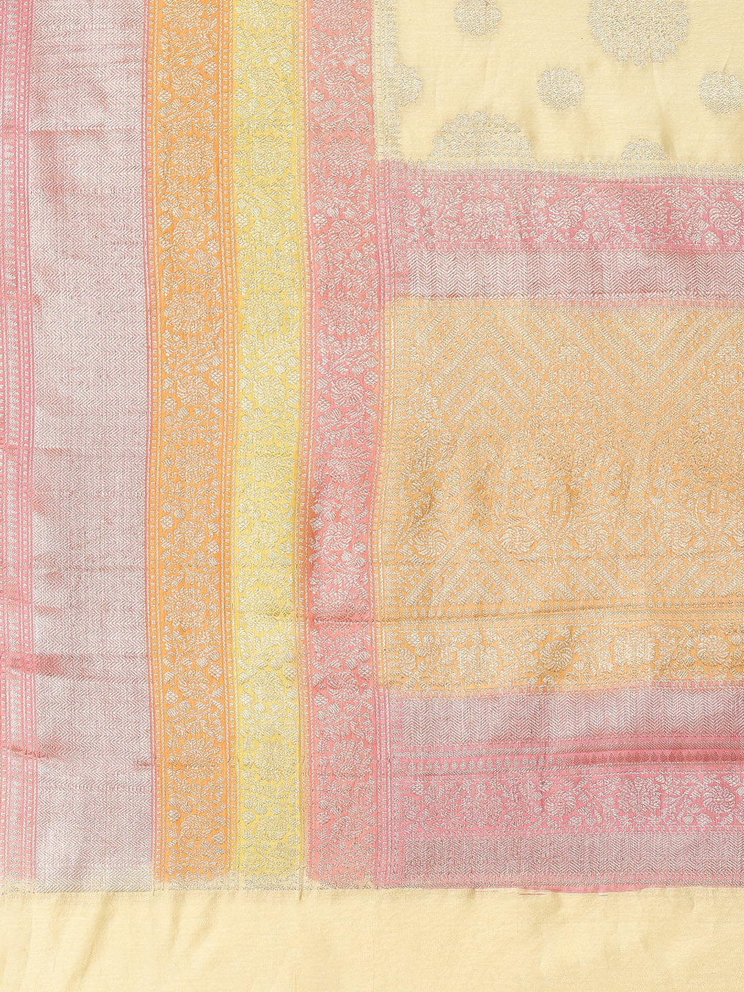 Zari Border Booti Cotton Woven Saree