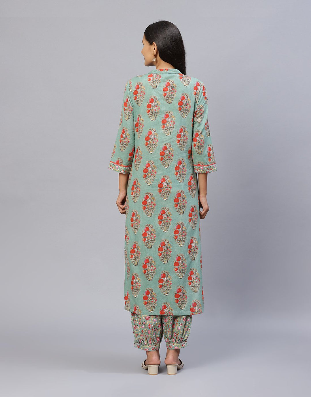 Cotton Printed Kurti Palazzo Pant set