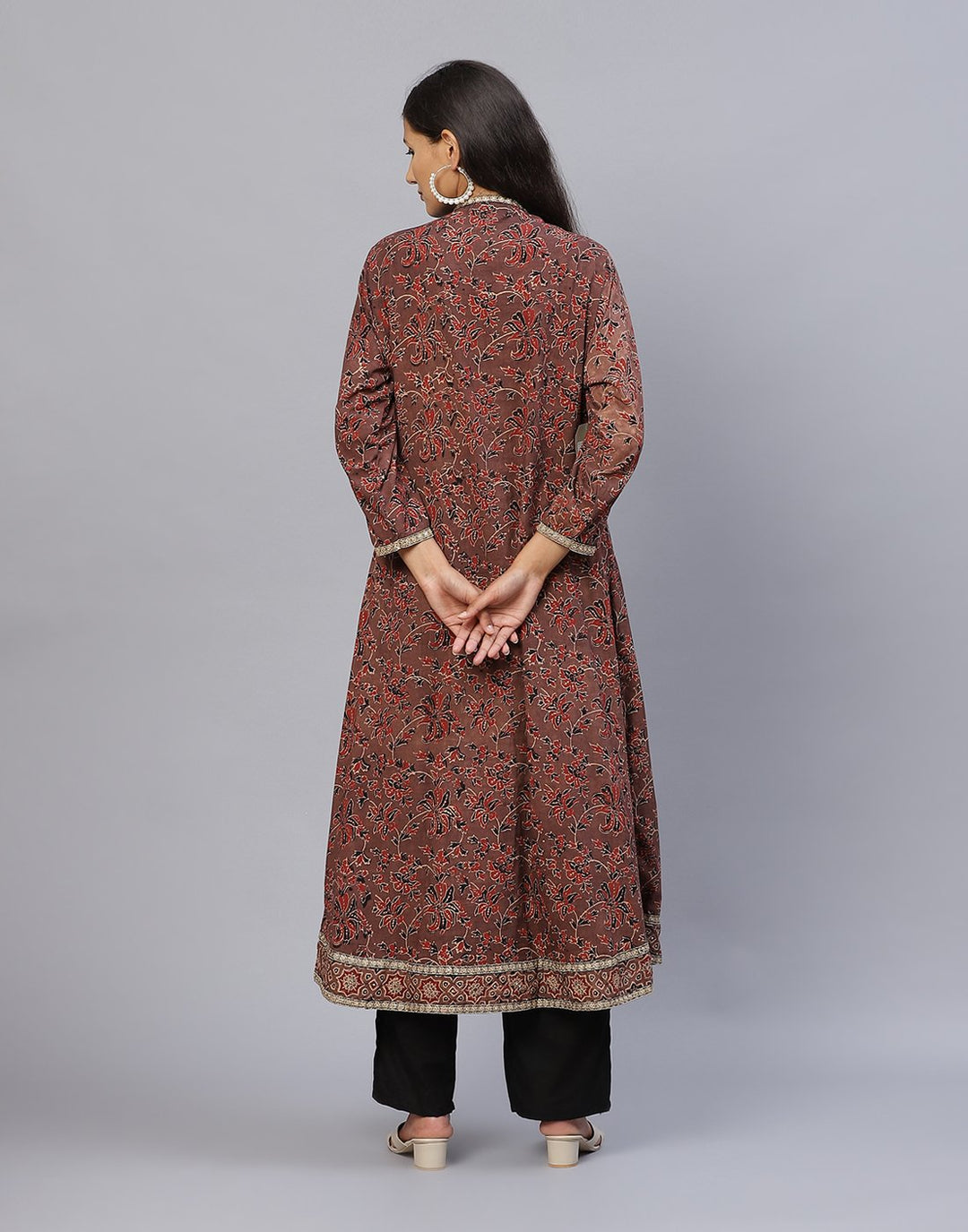 Ajrakh Print Cotton Kurti Palazzo Set