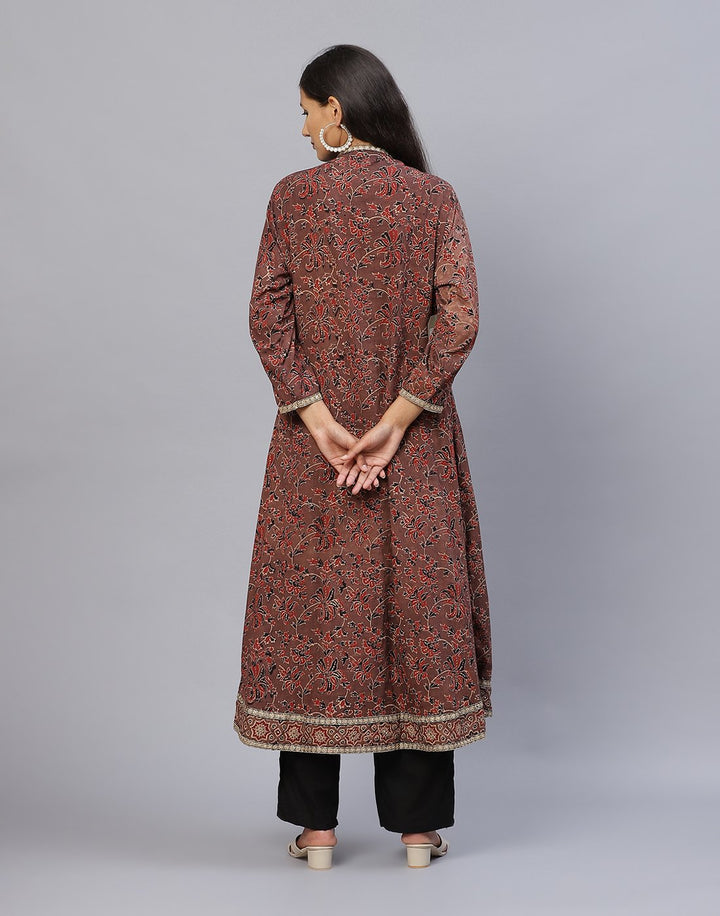 Ajrakh Print Cotton Kurti Palazzo Set