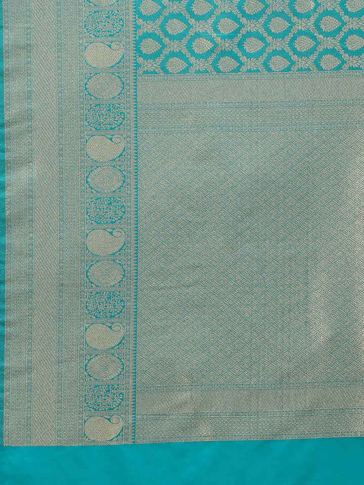 Brocade Zari Jaal Handloom Woven Saree