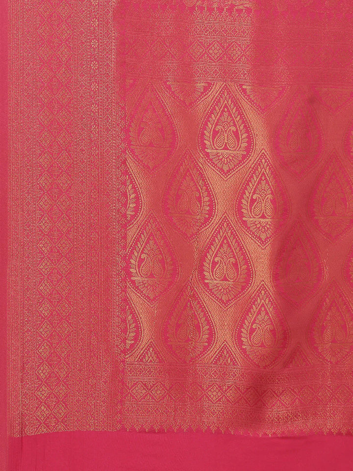 Zari Jaal Handloom Woven Saree