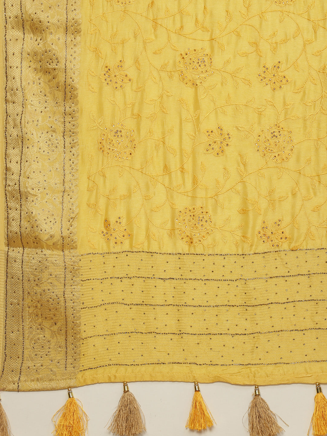 Swarovski Embroidered Handloom Saree