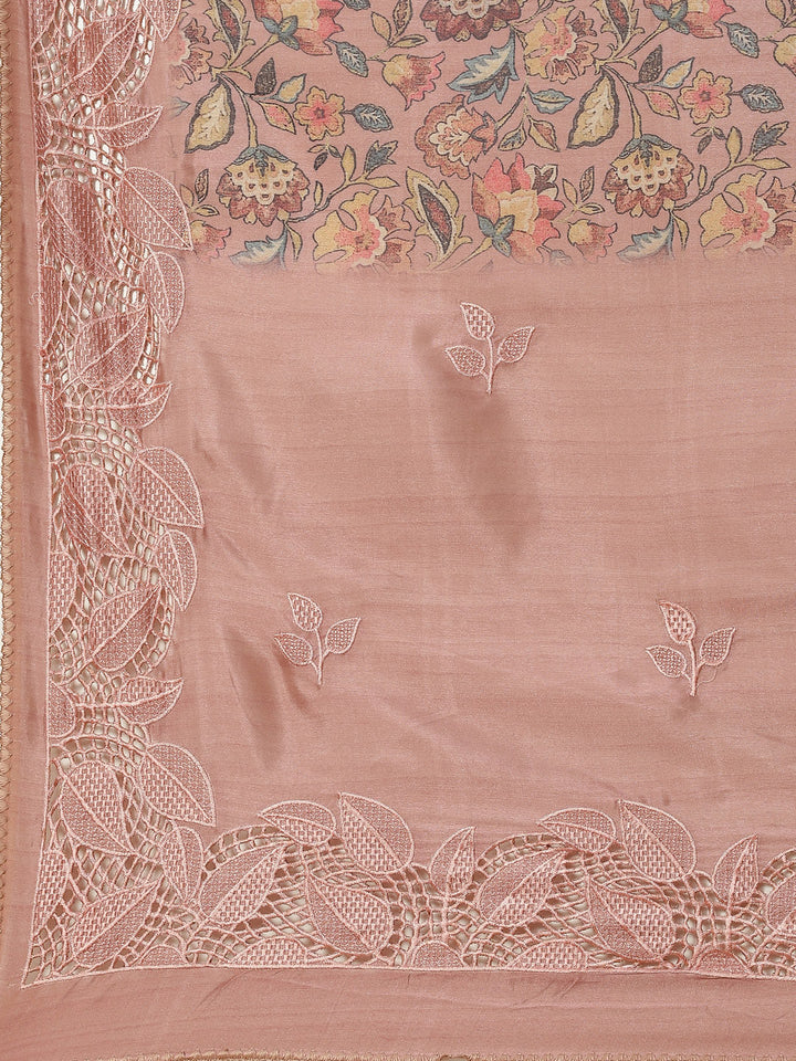 Digital Floral Printed Handloom Saree