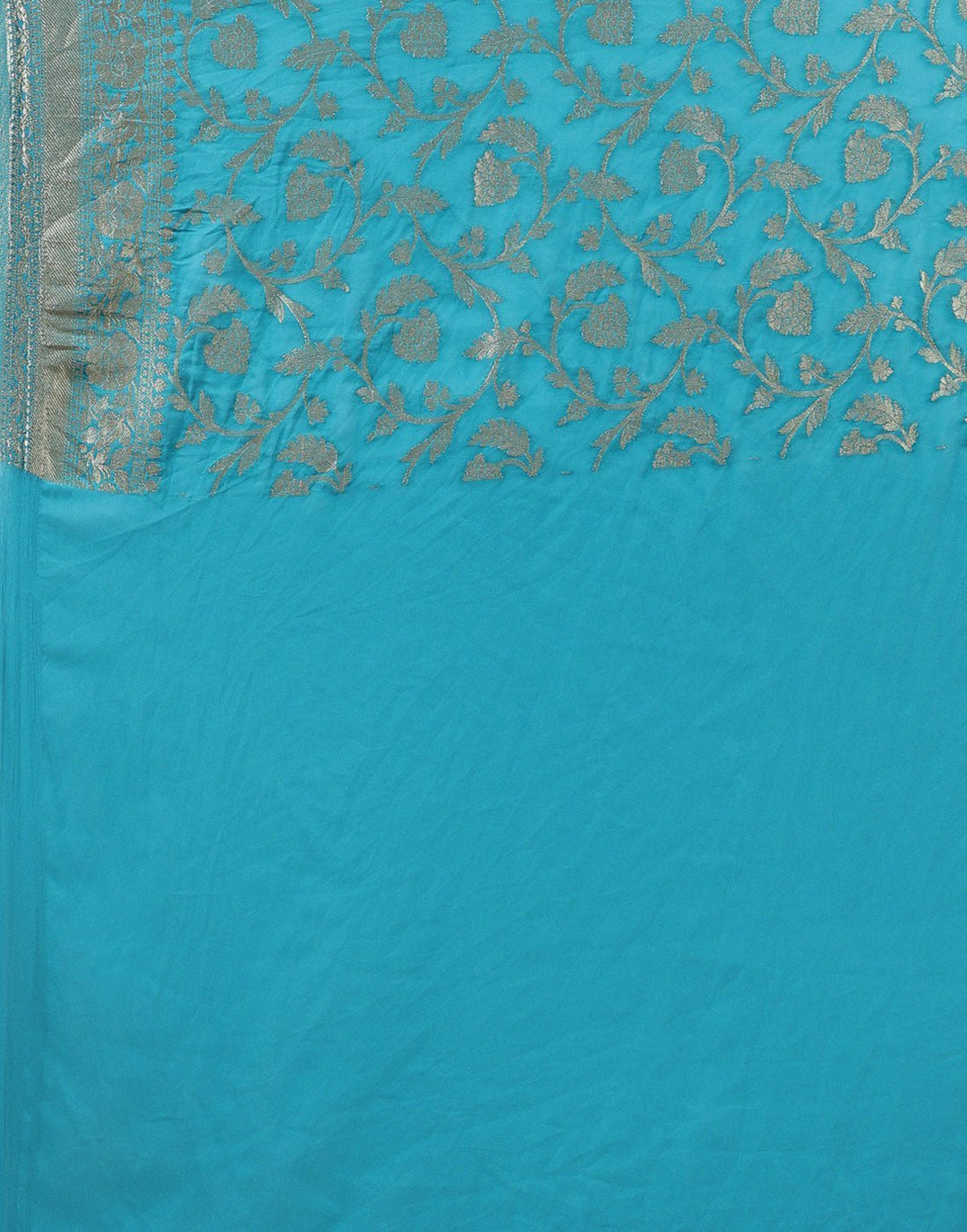 MBZ Meena Bazaar-Zari Jaal Art Georgette Saree